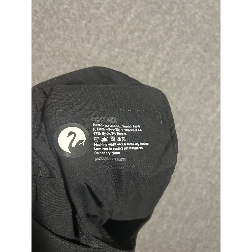 Outlier Swedish fabric cloth mens made in usa two way stretch pants black 32